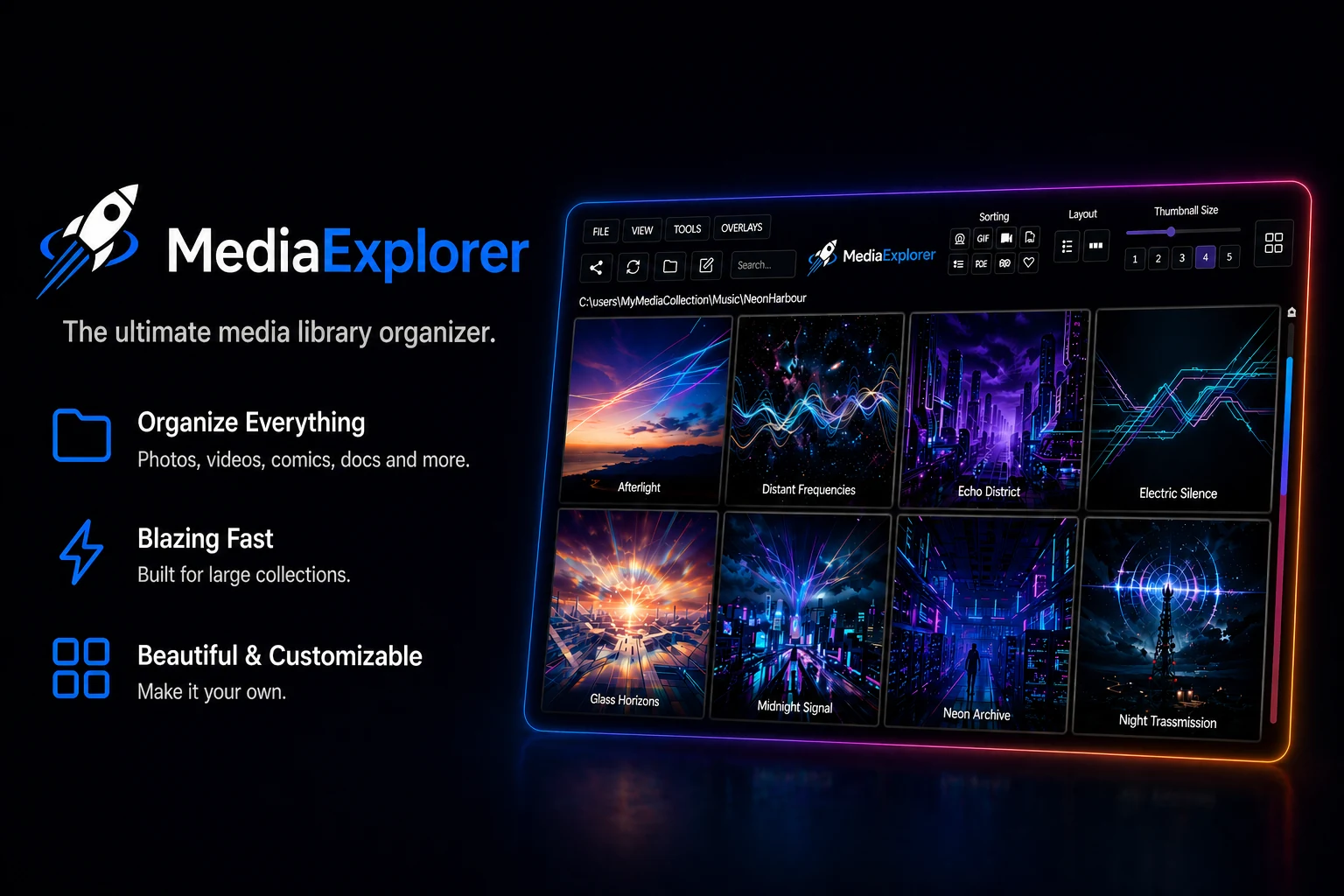 MediaExplorer launch view