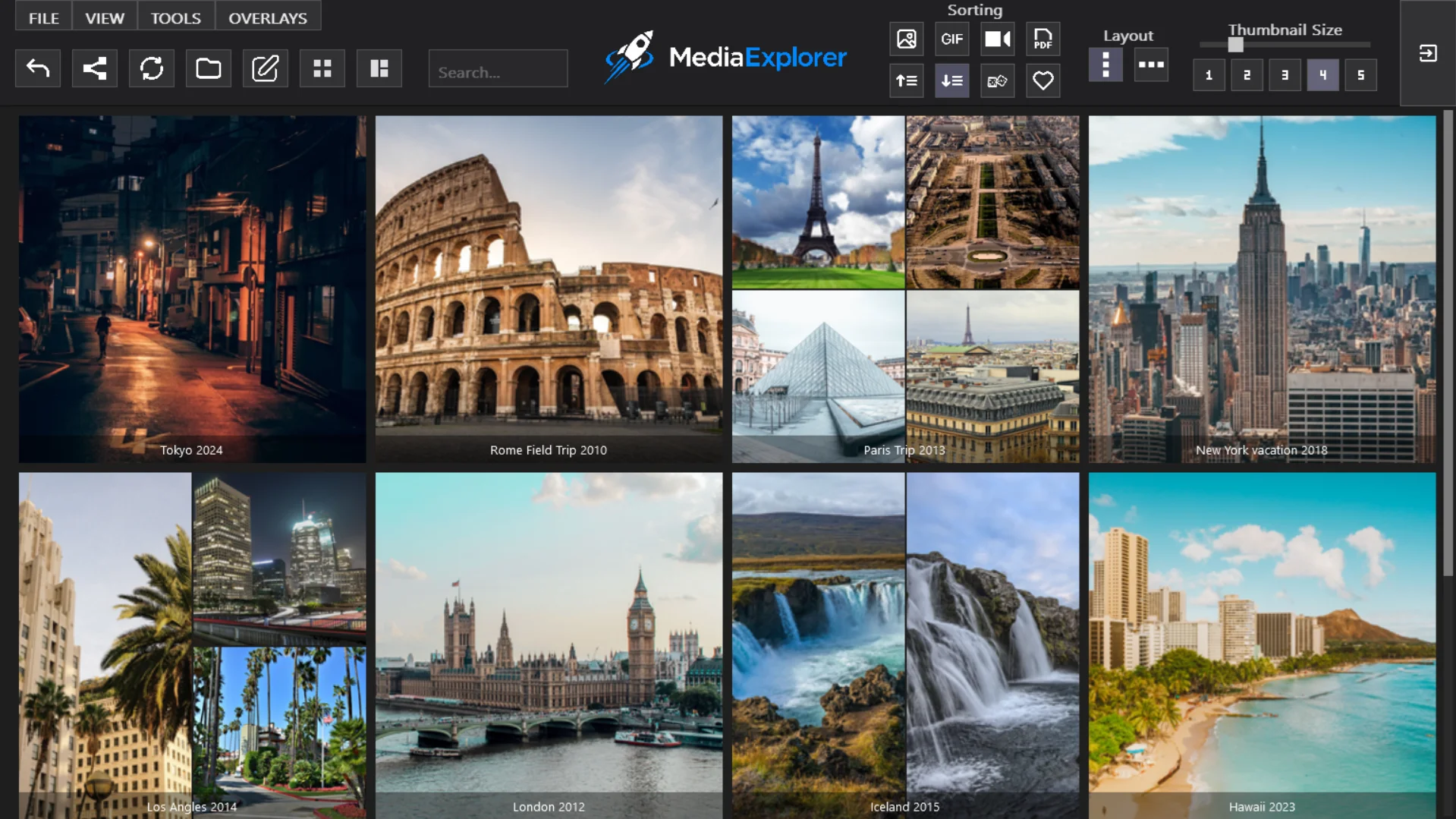 Same folder structure displayed in MediaExplorer