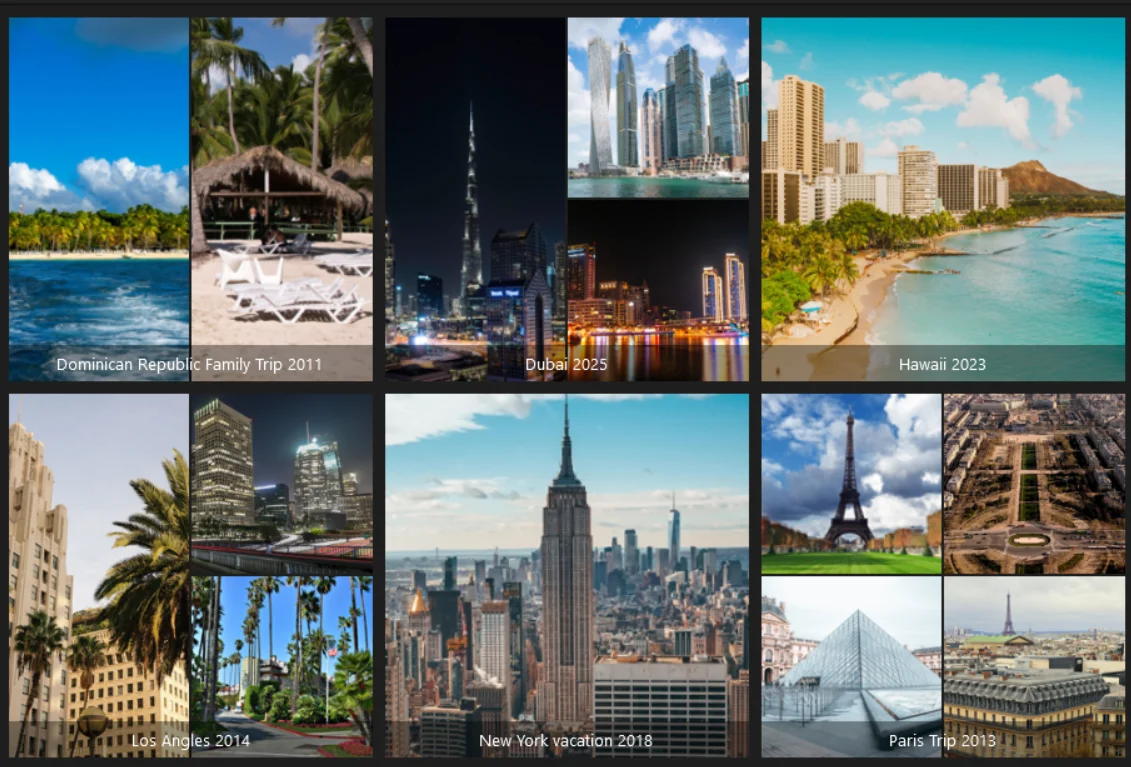 MediaExplorer folders using custom image and collage thumbnails