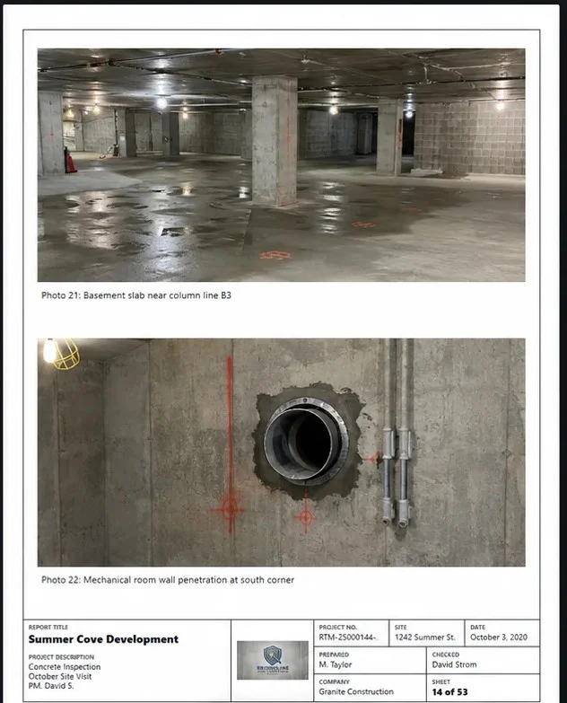 Construction photo report sample
